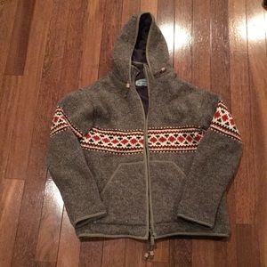 Men’s hooded sweater 100% Wool